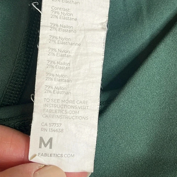 💚 Fabletics Motion 365 Boost PowerHold High-Waisted 7/8 Leggings - Picture 6 of 10